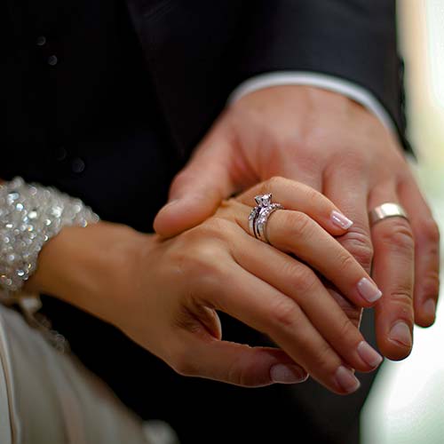 Wedding and engagement rings
