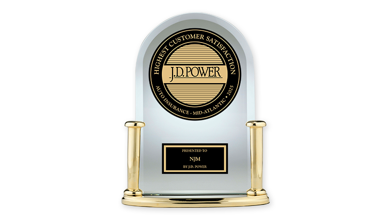  #1 in Customer Satisfaction Among Auto Insurers in the Mid-Atlantic Region!