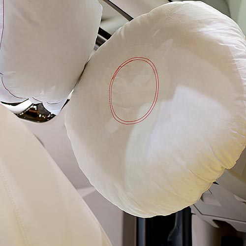An inflated airbag