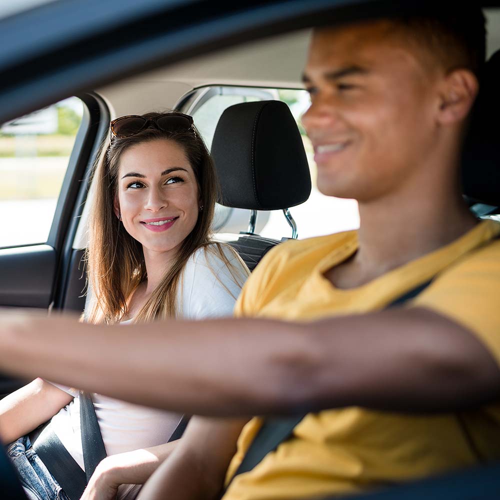 couple in car